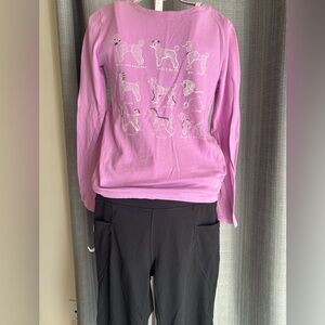 Gap poodle shirt and pocket leggings